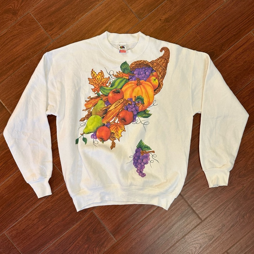 Thanksgiving Holiday Crewneck Sweatshirt Vintage 90s Fall Autumn Sweate